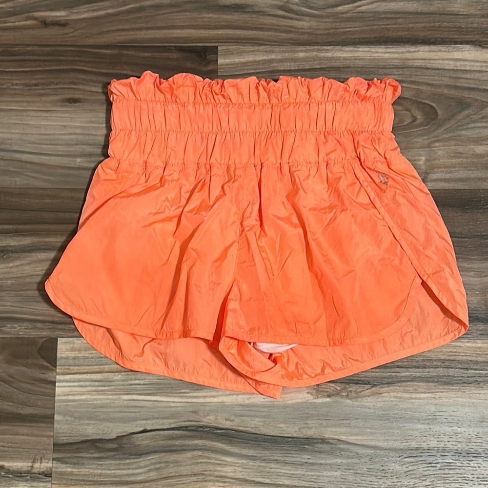 Free People Movement The Way Home Shorts Orange Medium Athletic